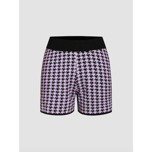 Geometric Knitted Shorts Co-Ord